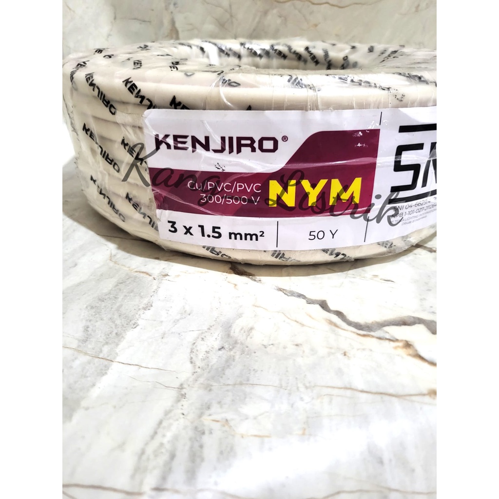 Kabel NYM Kenjiro 3x1,5mm SNI / Kabel SNI NYM 3x1,5mm