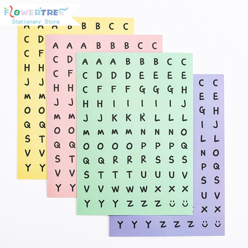 

BAYAHXX 1pc Stiker Motif Bunga / Pohon / Huruf / Angka Untuk Dekorasi Diary