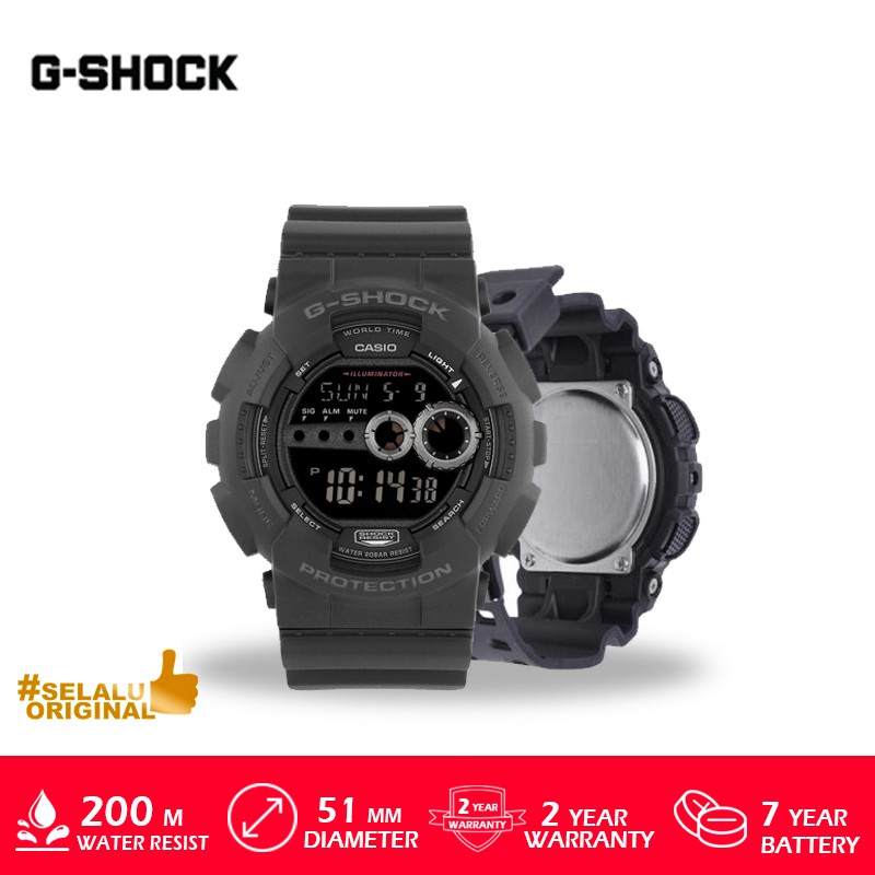 Casio G-Shock GD-100-1BDR/GD1001BDR/GD-100 Original