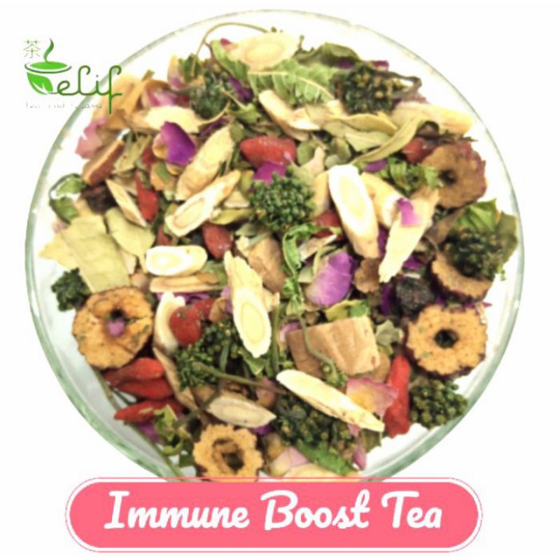

ELIF TEA Immune Boost Tea : Ecinachea, Lingzhi, Marshmallow Root, Lemon Balm