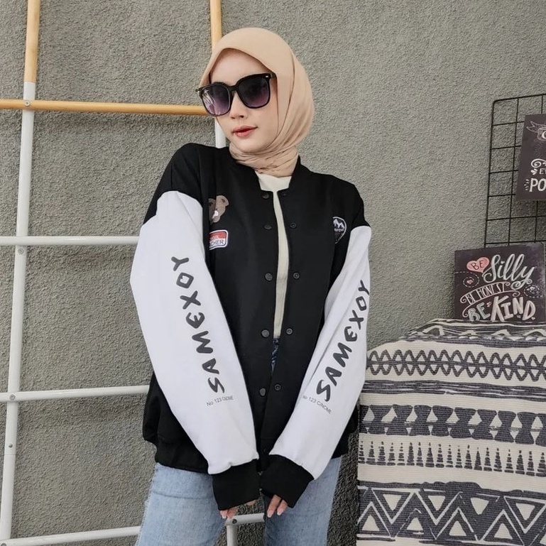 Samexoy Baseball Oversize XXL - Jaket Baseball Unisex