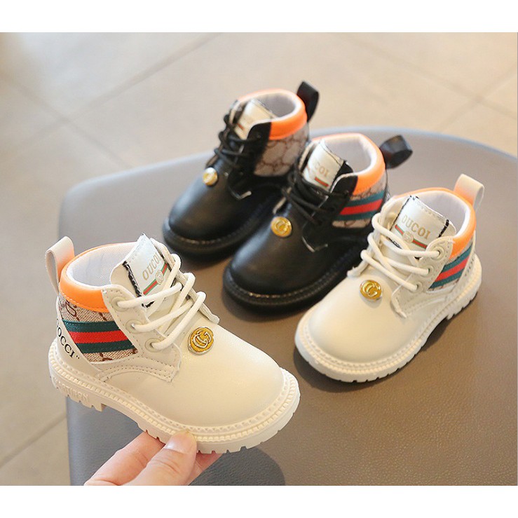 Sepatu Anak semi boats kulit GUCI sepatu sneakers anak IMPORT