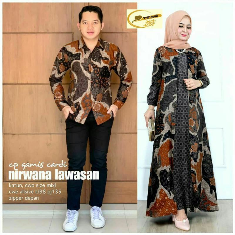 Maura couple - Sania Ruffle Batik Couple Ori Ndoro jowi DNT Garansi-pulau