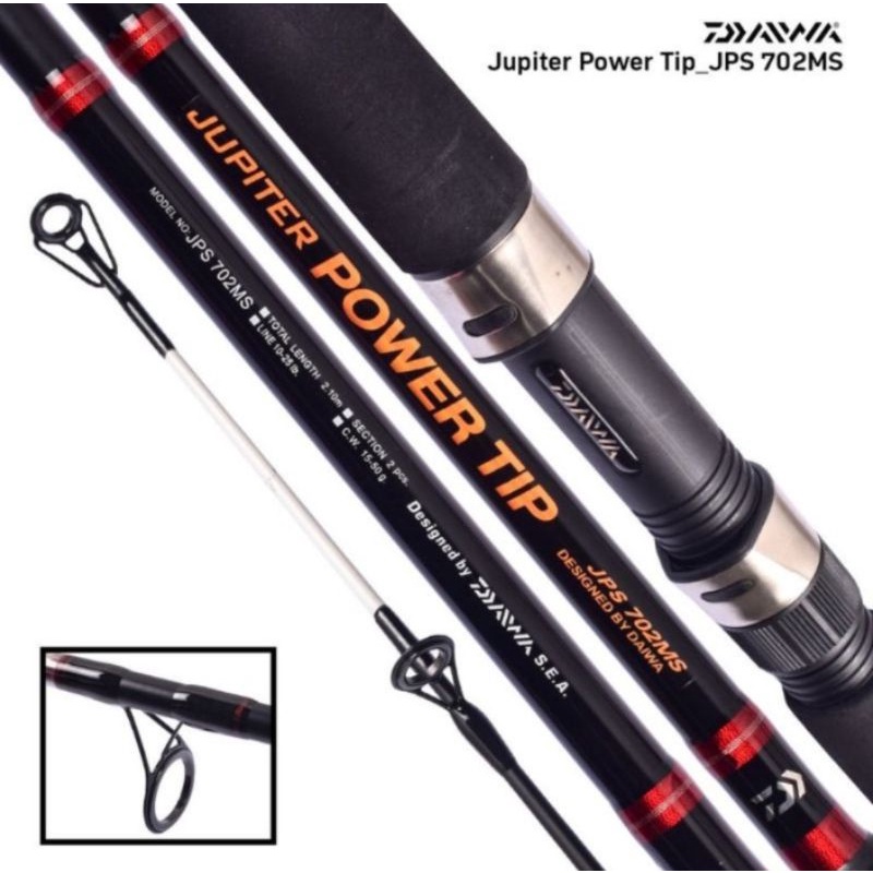 joran spining daiwa Jupiter power tip 502 562 602 662 702 902 1002 JPS