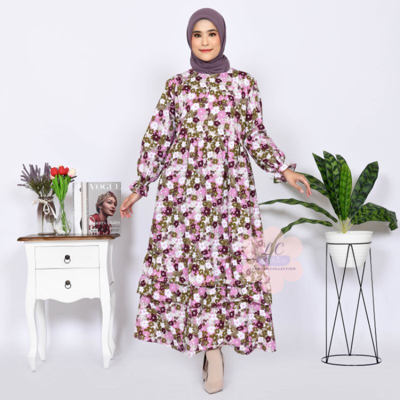 [BISA COD] LCFASHION - GAMIS ANISA | MAXI ANISA | LONG DRESS ANISA | GAMIS KATUN | MAXI KATUN | DRES