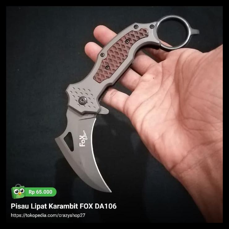 Diskon Pisau Lipat Karambit Fox Da106
