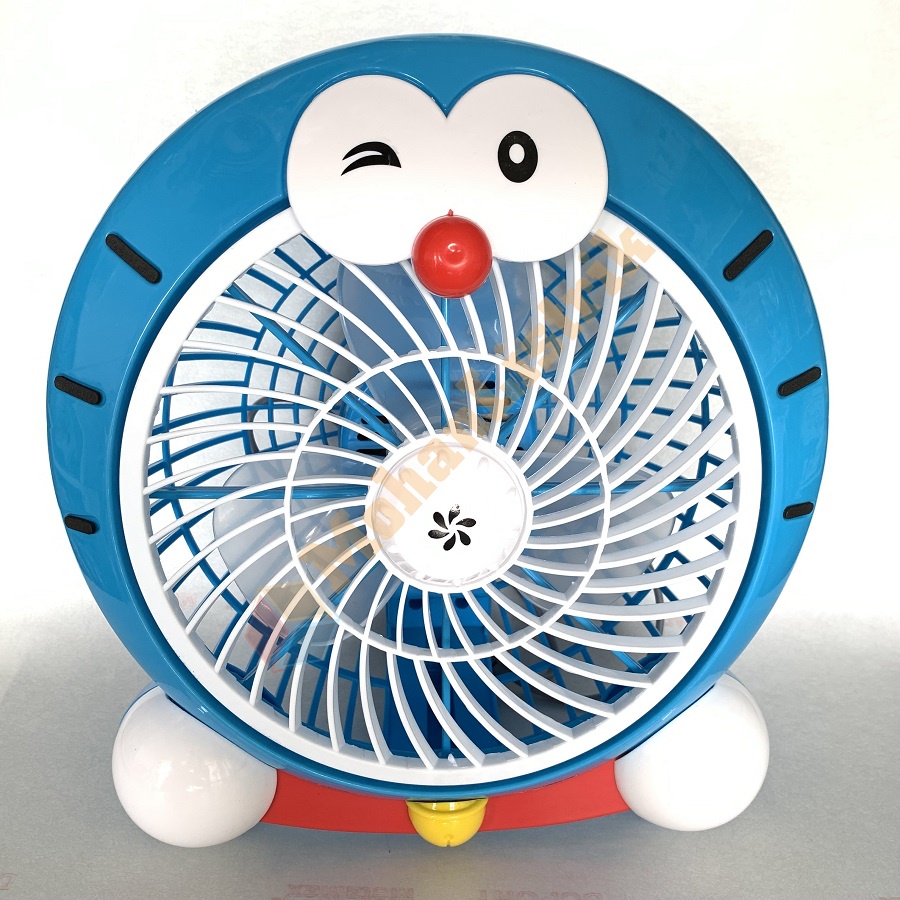 Kipas Angin Karakter Doraemon Portable Desk Fan 10&quot; 10 Inch Kipas Angin Karakter Lucu