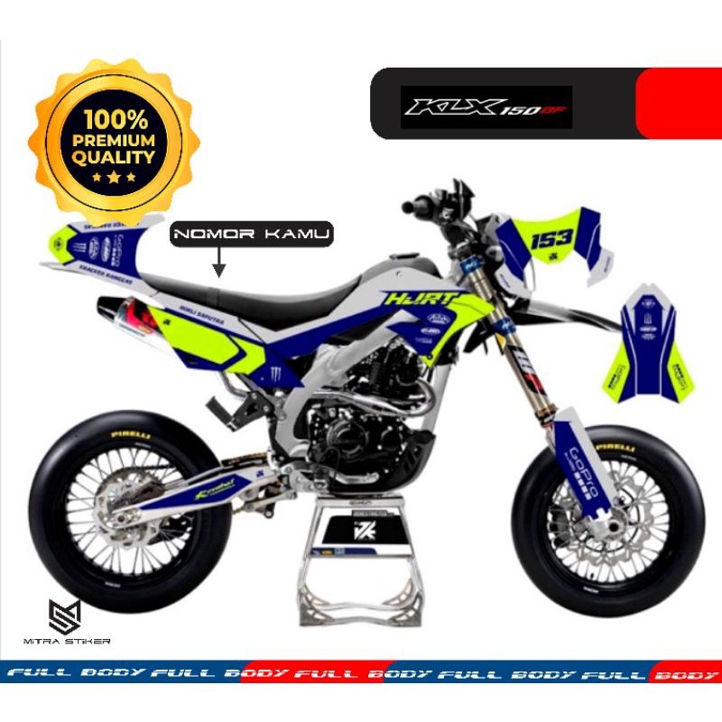 decal full body kawasaki klx 150 bf...variasi costum
