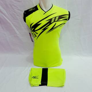  Baju  olahraga  mizuno jersey futsal pria  baju  volly setelan  