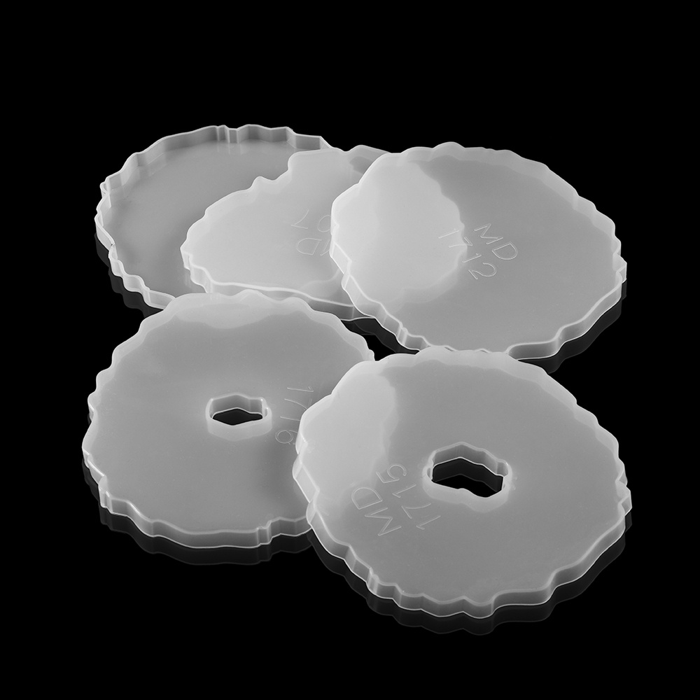 St.kunkka 1pc/pack Cetakan tatakan gelas resin epoksi cetakan untuk pembuatan perhiasan tatakan gelas gelas anggur DIY