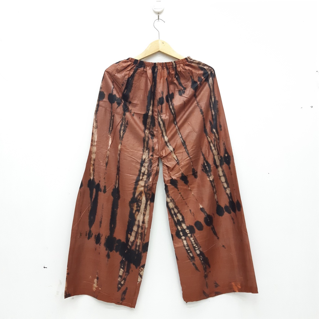 Celana Panjang Dewasa Motif Tie Dye Serat Kayu Bahan Santung Rayon