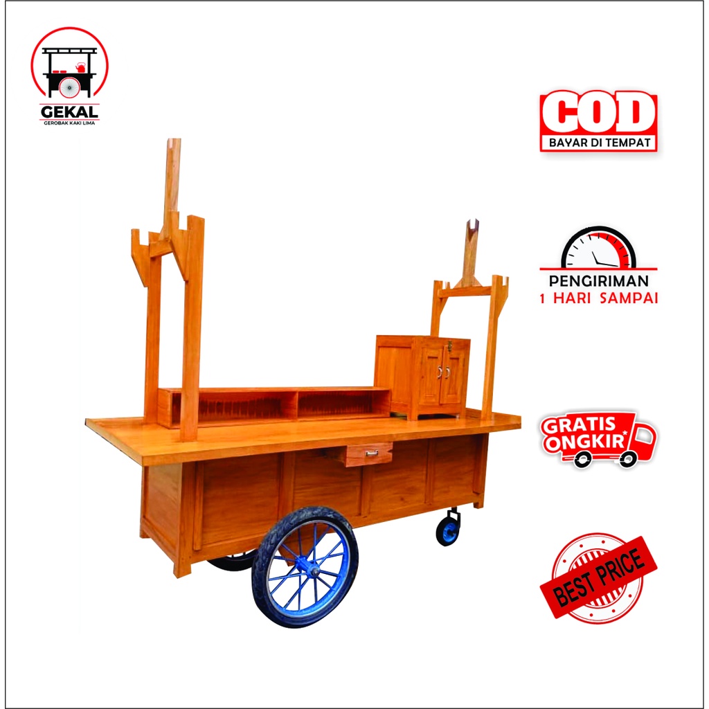 Gerobak pecel lele / gerobak jualan pecel lele lamongan