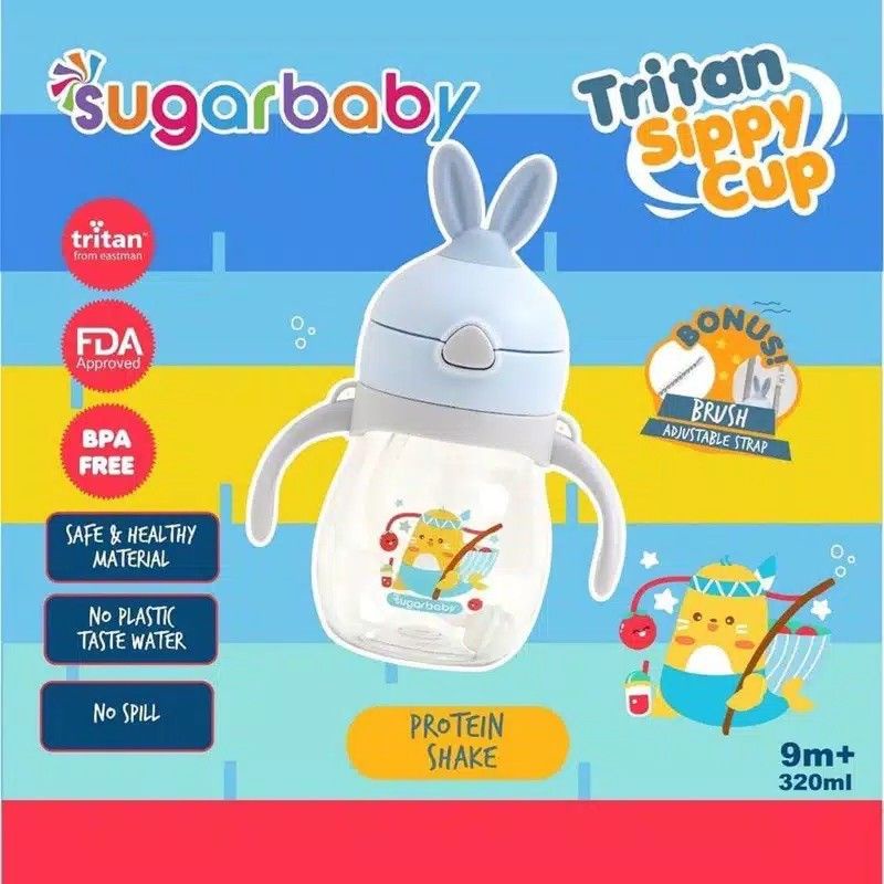 Sugar Baby Tritan Kids Botol/ Tritan Sippy Cup 2 in 1/ SUGAR BABY TRITAN Sippy Cup Nature Series