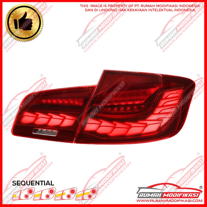STOP LAMP - BMW F10 2010-2017 - LED - RED CLEAR - SEQUENTIAL