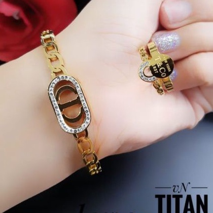 Titanium gelang cincin wanita r133