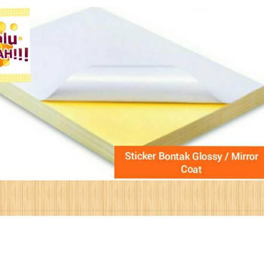 

COD Stiker / Bontak Mirrorcoat / Kilap / Cast coated / Chromo / Glossy CAMEL ukuran F4/A4 1pak=20lem