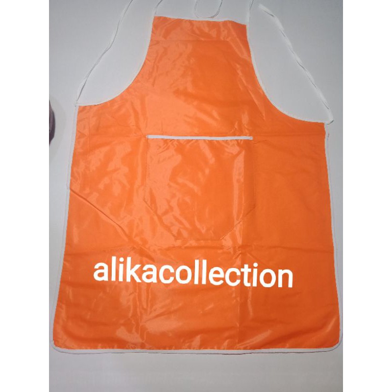 celemek masak apron masak motif polos waterproof anti air