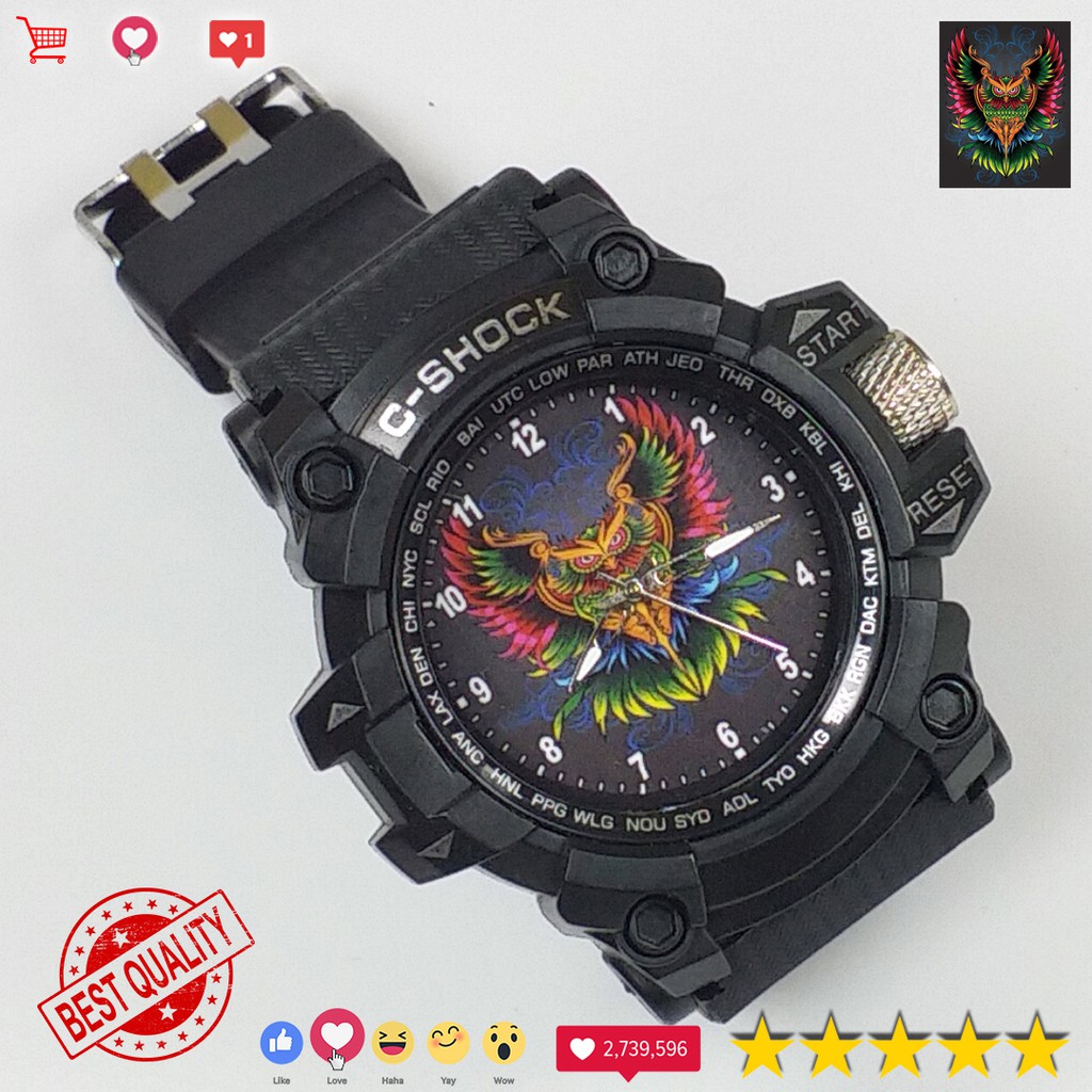 ( MANTUL ) JAM TANGAN LAMBANG BURUNG HANTU