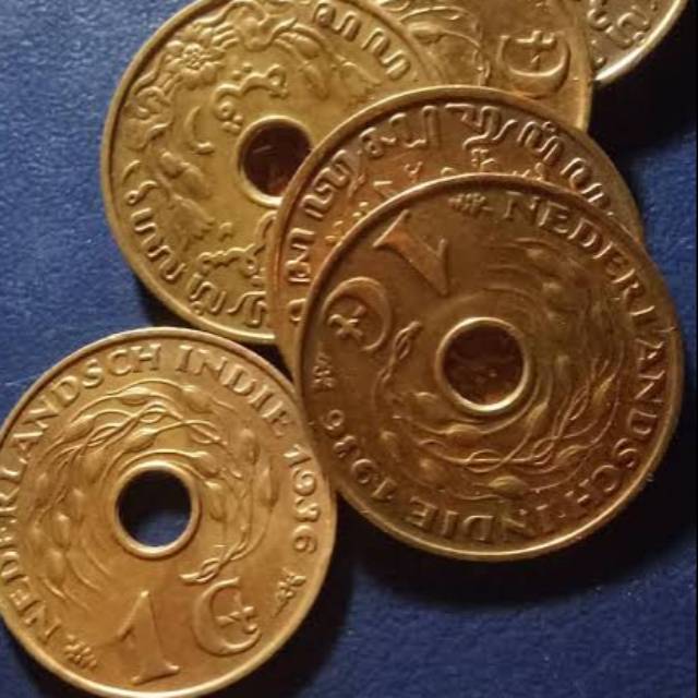 Uang koin kuno 1 cent netherland
