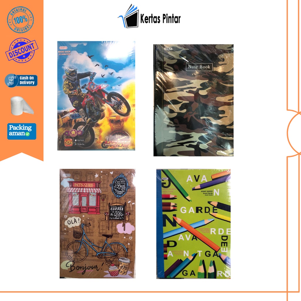 

Buku tulis boxy 42 lembar kiky isi 10