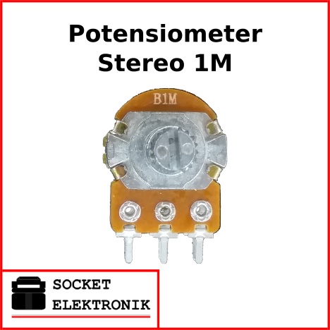 Potensiometer Stereo Potensio 1M 1 M Ohm Merk WL