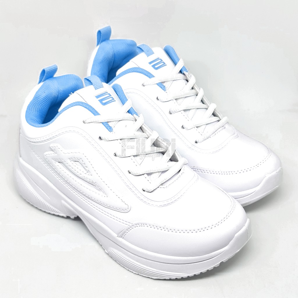 FIURI - ANDO ORIGINAL - JESSLYN 33-40 PUTIH BIRU - SEPATU SNEAKERS SPORT KANVAS SOL KARET ANAK PEREMPUAN - SEPATU KETS FASHION TRENDY WANITA DEWASA - SEPATU OLAHRAGA LARI FITNES SENAM KERJA KULIAH BERTALI CEWEK MURAH PROMO DISKON BONUS KAOS KAKI