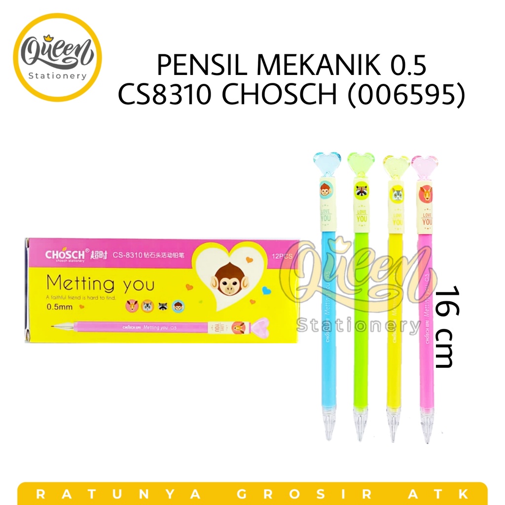 

PENSIL MEKANIK 0.5 CS8310 CHOSCH (006595) / PENSIL ISI / PENSIL LUCU / PENSIL SEKOLAH