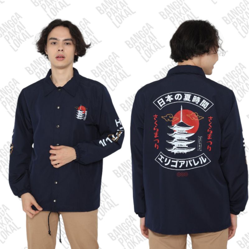 Coach Jacket Erigo Sora O Miru Navy