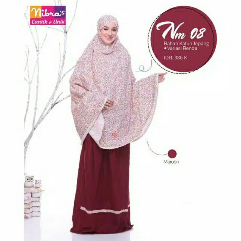 NM 08 nibras warna maroon