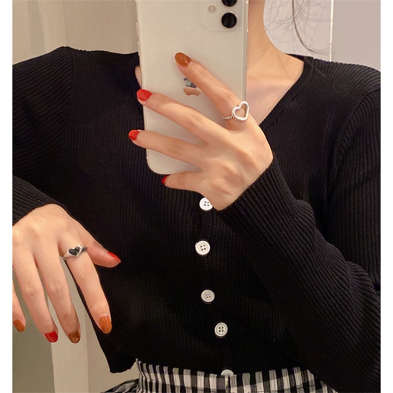 [ACKER] Fashion Perhiasan Cincin Bentuk Hati Untuk Pasangan