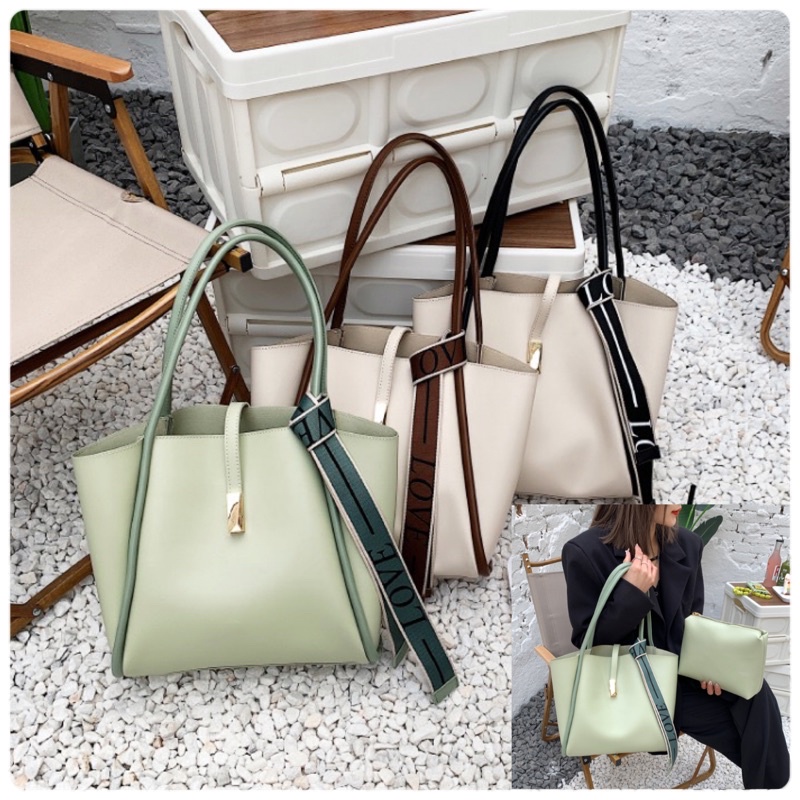 Tas Wanita Tote Bag Wanita Fashion 2IN1 2022(Z6X4) Tas Wanita Terbaru Tas Branded Tas Korean Wanita 