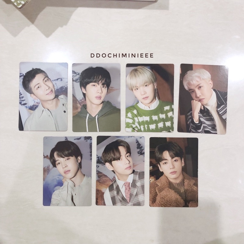 [SHARING] BTS Little Wishes Holiday Box Red Photocard PC RM Jin Yoongi Jhope Jimin V Jungkook