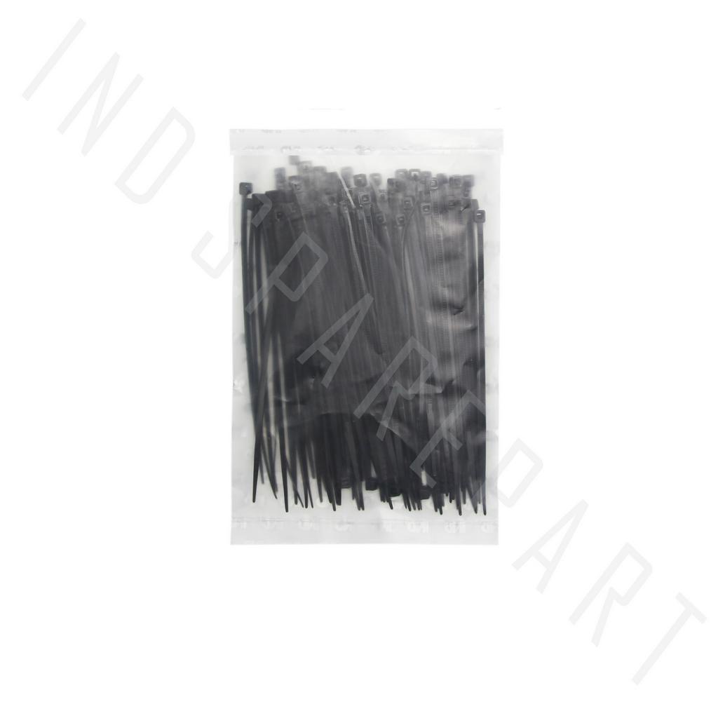 Kabel-Cable-Pengkitat Nylon-Nilon Tie-Ties-Tis 2.5x100-2.5 x 100 mm  Hitam 100 Pcs-Biji