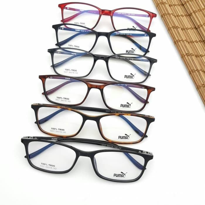 HOT PROMO Frame Kacamata PUMA 3227 Sport lentur kotak TR90 gaya pria sporty KK-FS09 Promo