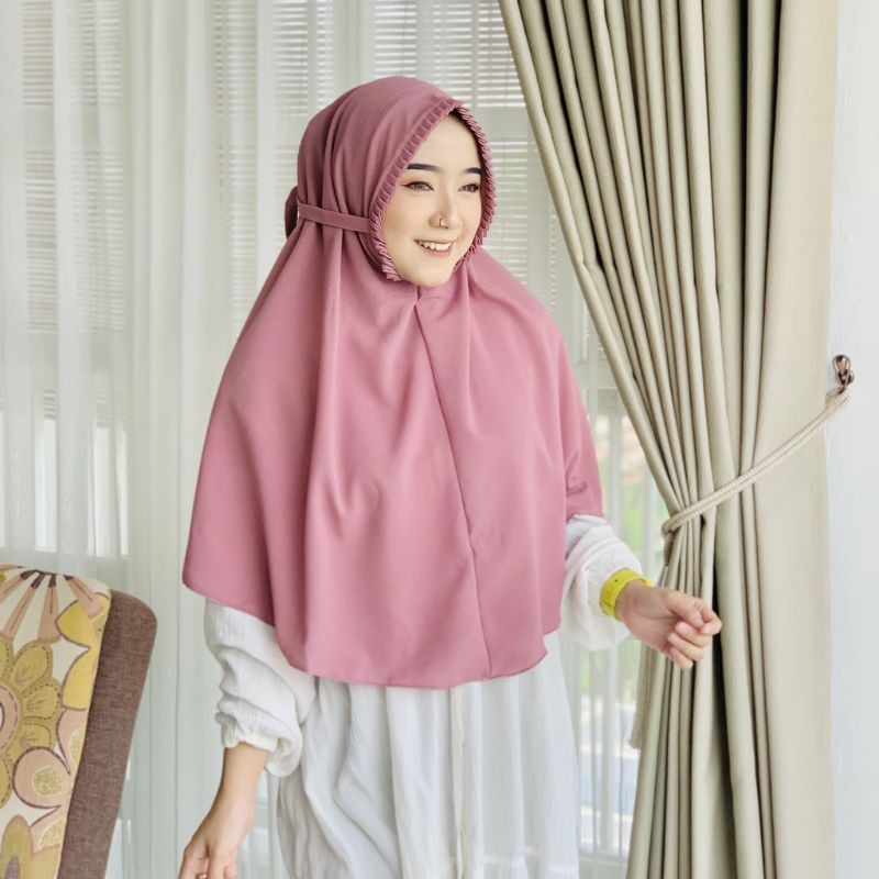 Hijab instan Sarah Lipit Jilbab Instan Bergo Sarah Lipiit Kerudung Instan Premium Diamond