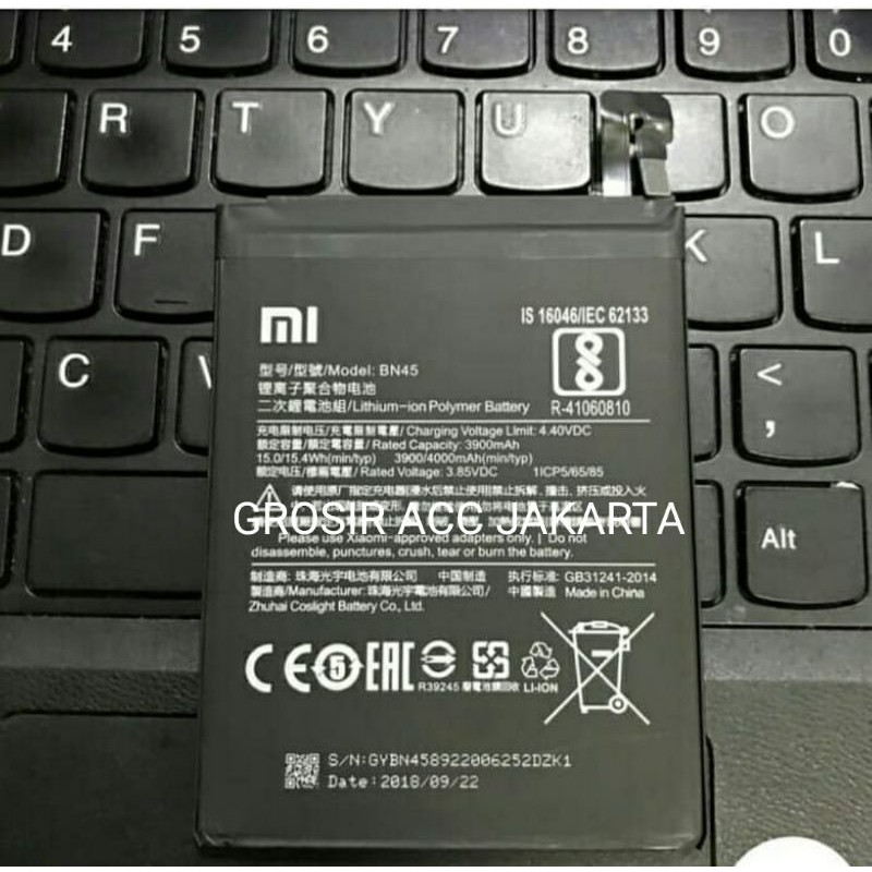 BATERE BATERAI BATTERY BATRE XIAOMI REDMI NOTE 5 PRO XIAOMI NOTE 5 PRO BN45
