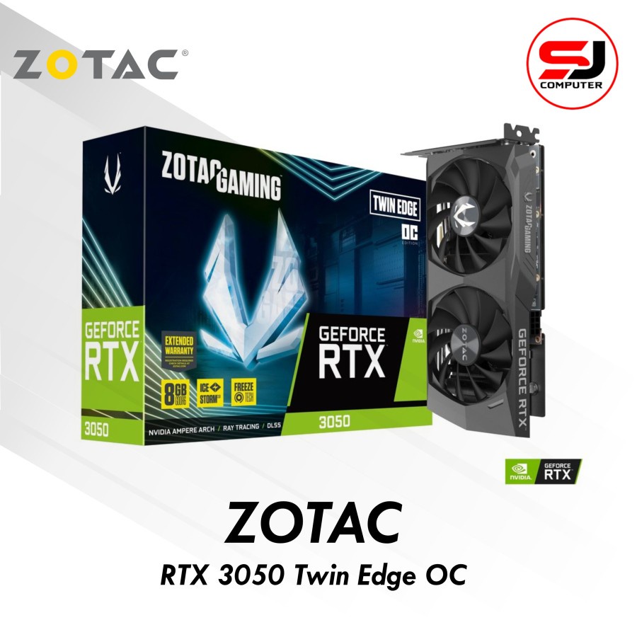 VGA ZOTAC GAMING GeForce RTX 3050 Twin Edge OC 8GB GDDR6