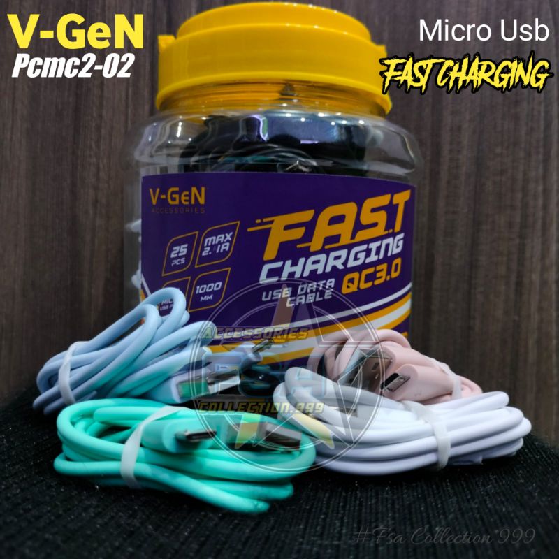 KABEL DATA V-GEN MICRO USB 2.4A FAST CHARGING