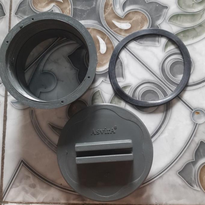 clean out 4 inch asvira /tutup drat pipa 4" / tutup canister diy