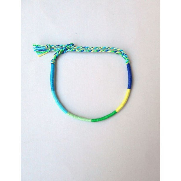 gelang lilit gelang benang rainbow gelang kepang etnik