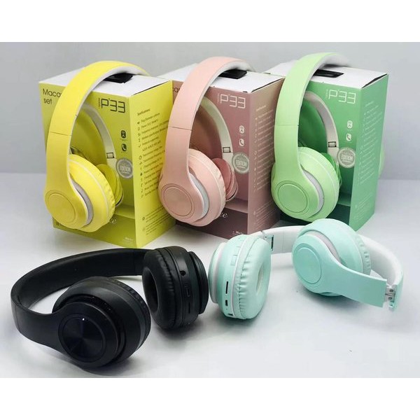 HEADSET BLUETOOTH MACARON  INPODS  P33 HEADPHONE EARPHONE HANDSFREE