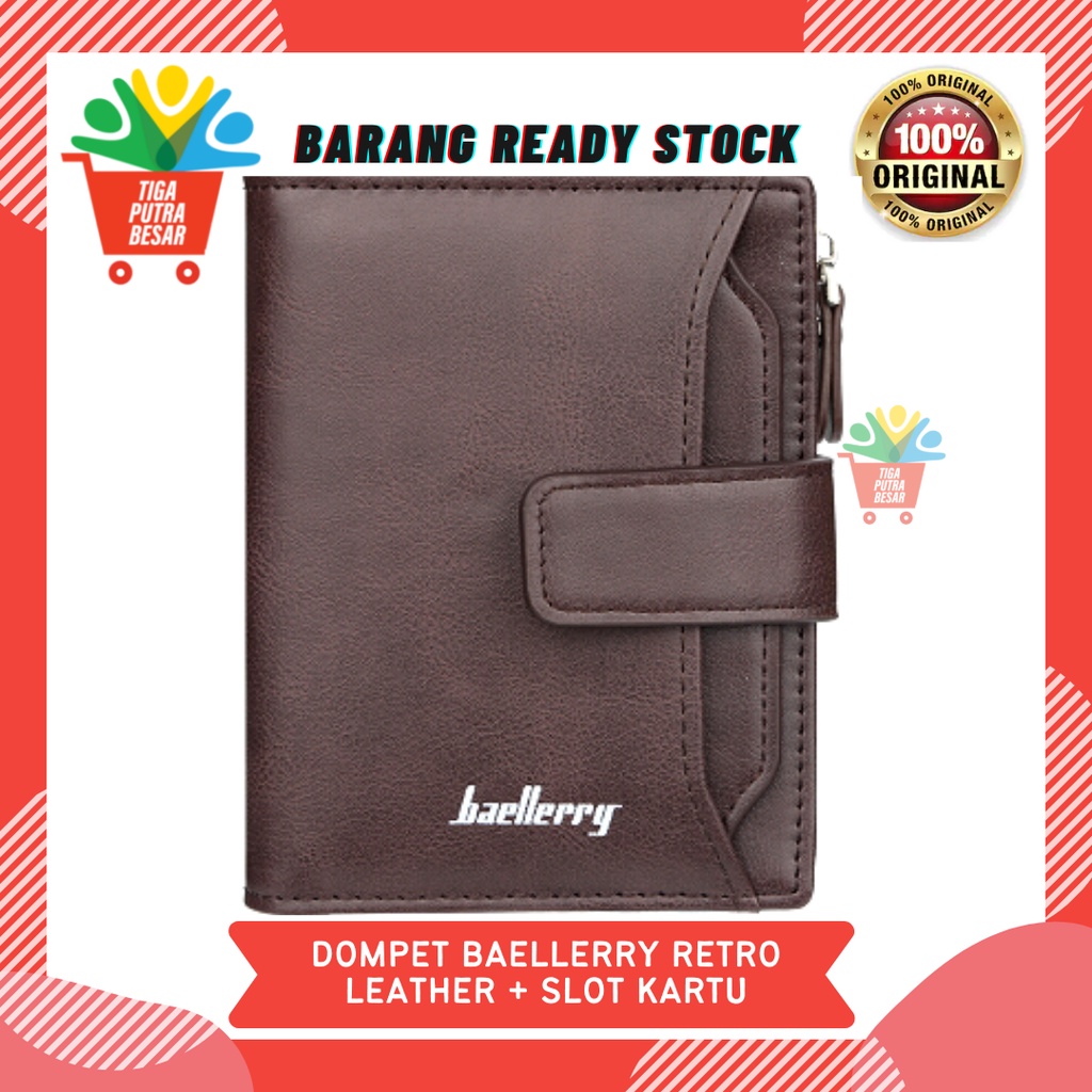 DOMPET BAELLERRY RETRO LEATHER D3218 PRIA / WANITA ORIGINAL