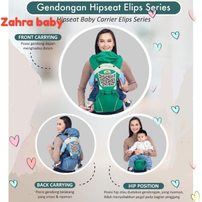 gendongan hipseat Mom baby elips series MBG 2024 ~ hipseat Mom baby 7 in 1 boho series MBG 2026