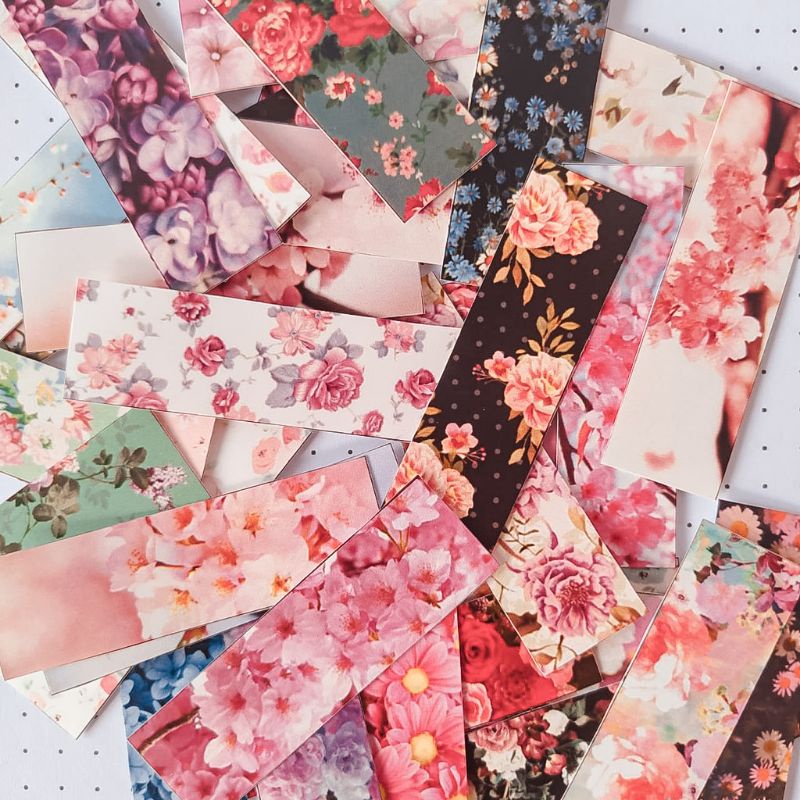 

(DSP) 42PCS STICKER DECO JOURNAL/STICKER TARTAN/STICKER BUNGA/STICKER TULISAN