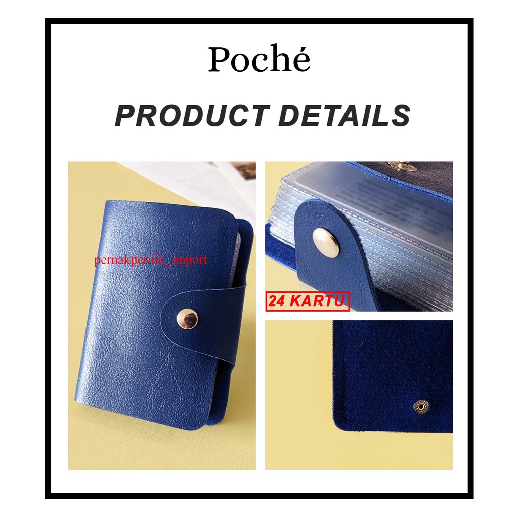 Dompet Kartu Kulit PREMIUM Wanita Card Holder Card Organiser KULIT
