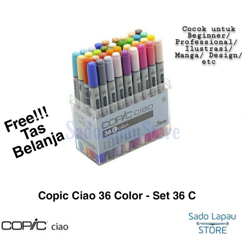 

PROMO COPIC CIAO 36 COLOR SET C / CCM/36C