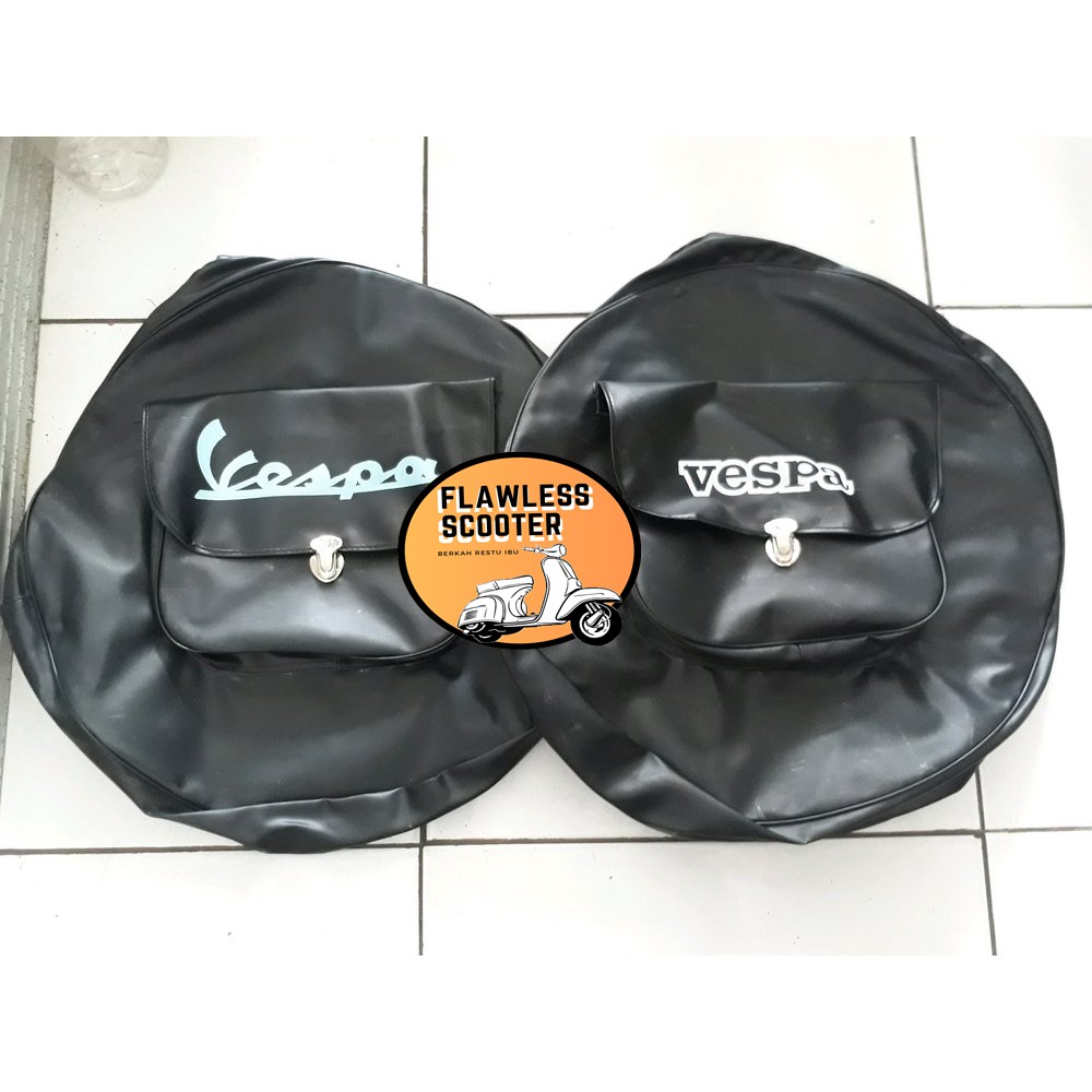 Cover sarung ban serep vespa VBB Super Sprint PX PS ring 8 atau ring10