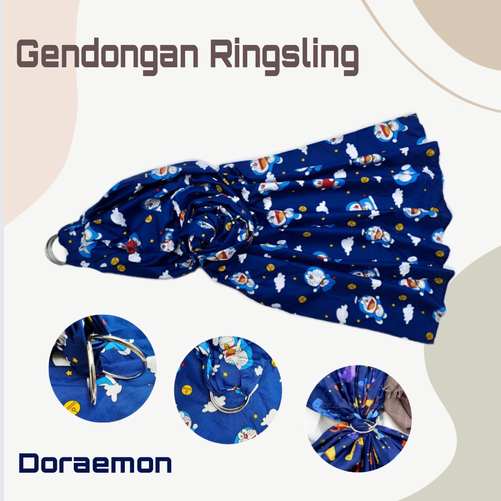 gendongan bayi ringsling karakter terlaris multifungsi