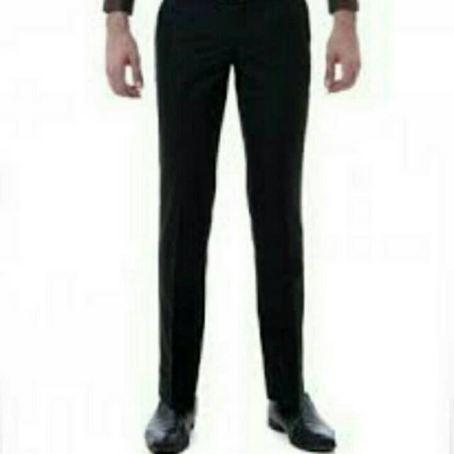 Celana formal pria slimfit khusus hitam