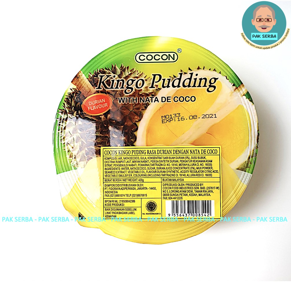 Cocon Kingo Pudding rasa Durian / Puding / Durian